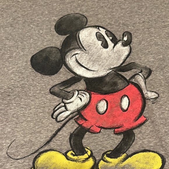 Disney Gray Mickey Mouse Short Sleeve Tee - Picture 2 of 6